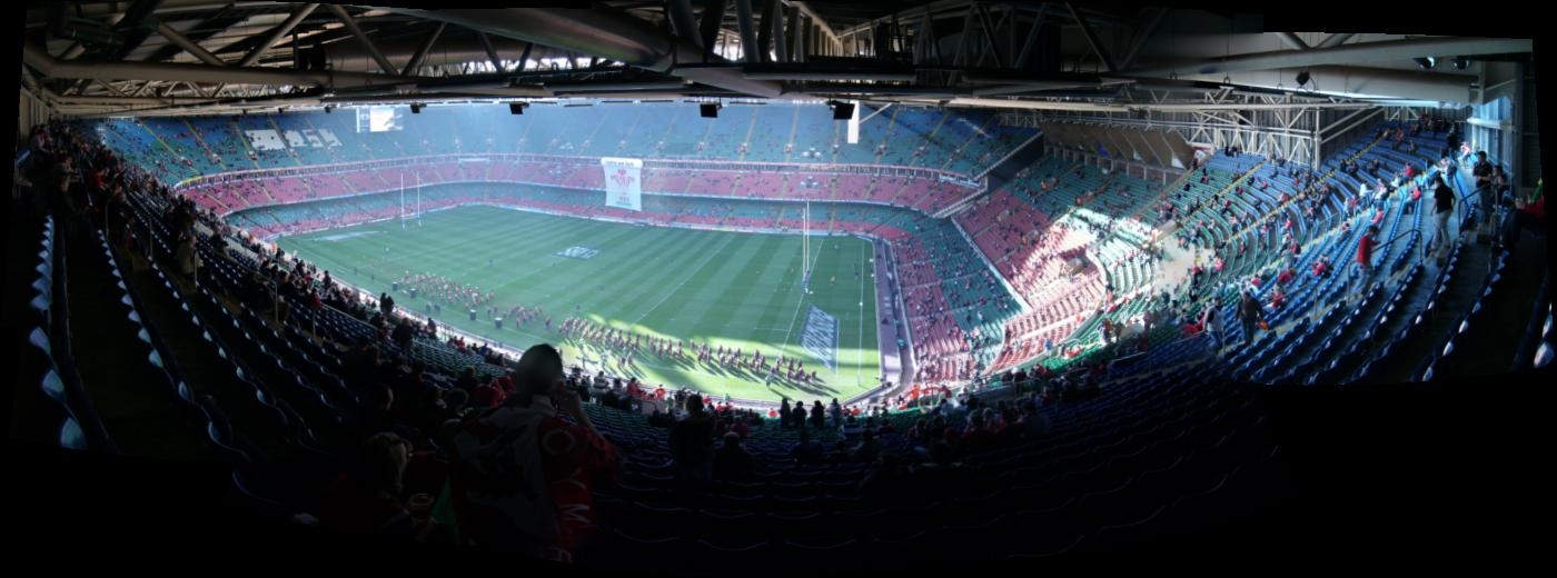 Millennium Stadium panoramic view