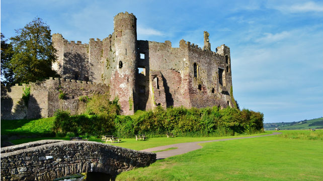 zamek Laugharne Castle